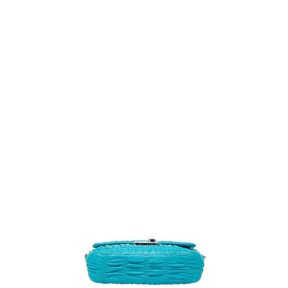PRADA Blue Leather Shoulder Bag - Picture 3 of 11
